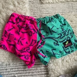 NWOT Gecko Hawaii Split Petro Retro Beach Runners size S